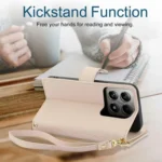 YM016 Rhombic Zipper Card Wallet Leather Phone Case with Lanyard, For Xiaomi 14T Pro 5G, For Xiaomi 14T 5G - Image 6