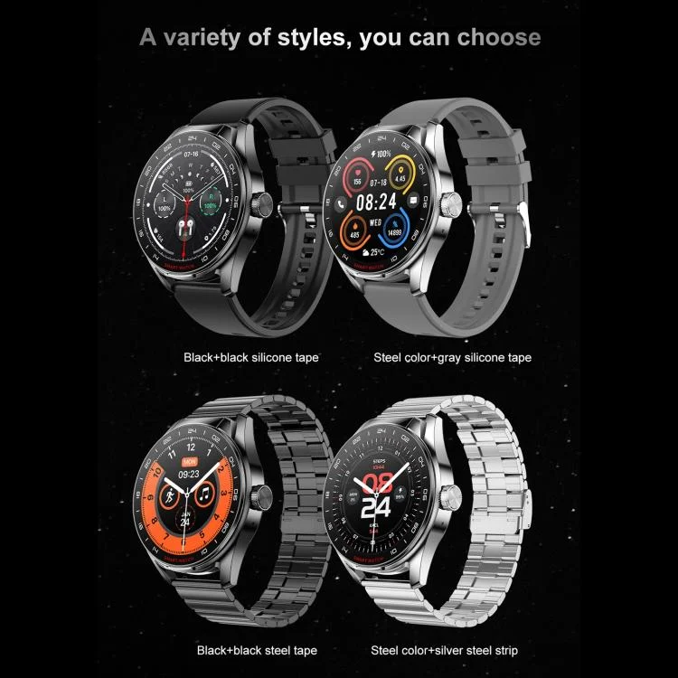 EDA0078028_B17.webp D9 1.46 inch 2 in 1 Bluetooth Earphone Smart Watch, Support Bluetooth Call / NFC / Heart Rate - Image 18