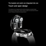 D9 1.46 inch 2 in 1 Bluetooth Earphone Smart Watch, Support Bluetooth Call / NFC / Heart Rate - Image 5