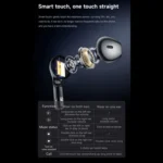 D9 1.46 inch 2 in 1 Bluetooth Earphone Smart Watch, Support Bluetooth Call / NFC / Heart Rate - Image 10