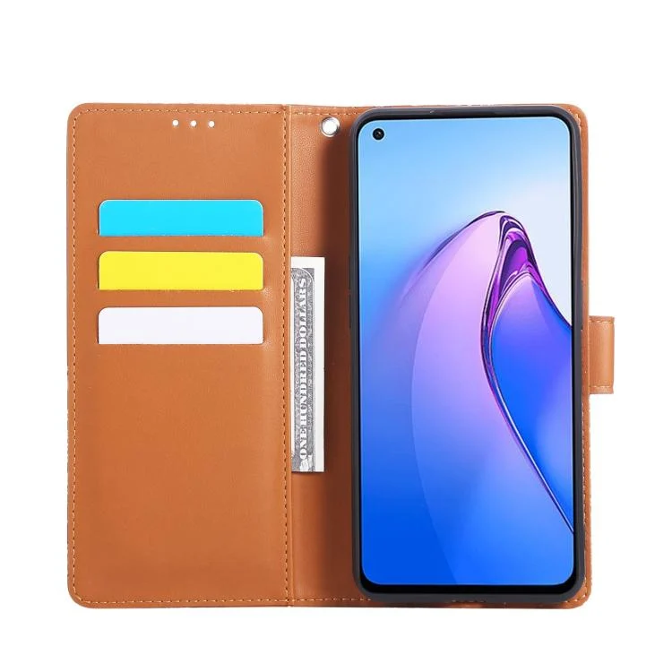 EDA007809405A_3.webp Rose Flower Embossed 3-Card Slots Leather Phone Case, For OPPO Reno8 5G, For OPPO Reno7 4G / F21 Pro 4G, For OPPO Reno7 5G / Find X5 Lite, For OPPO A96 5G - Image 4
