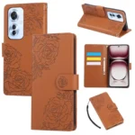 Rose Flower Embossed 3-Card Slots Leather Phone Case, For OPPO Reno11 F Global / F25 Pro 5G, For OPPO Reno11 Global, For OPPO Reno11 Pro Global, For OPPO A38 4G / A18
