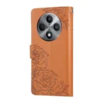 Rose Flower Embossed 3-Card Slots Leather Phone Case, For OPPO Reno12 F 4G / 5G, For OPPO A3 Pro 5G India, For OPPO Reno12 Pro 5G Global, For OPPO Reno12 5G Global - Image 3