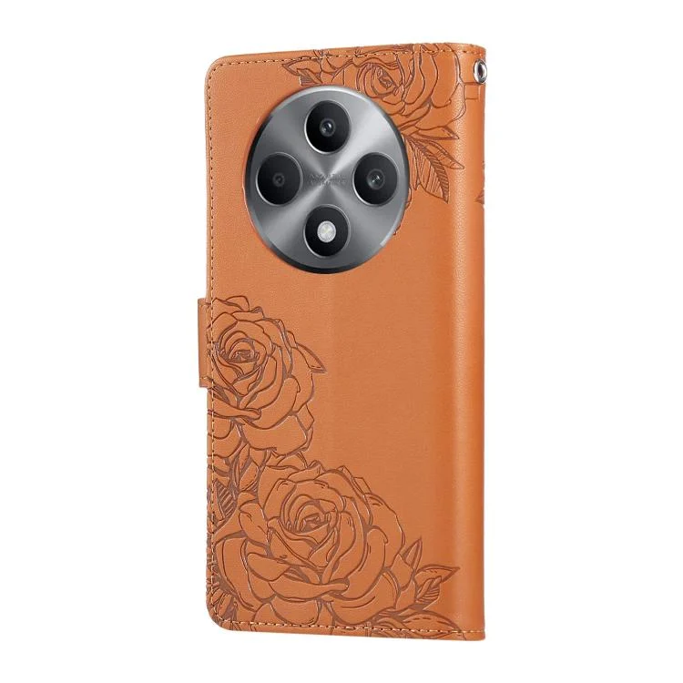 EDA007809420A_2.webp Rose Flower Embossed 3-Card Slots Leather Phone Case, For OPPO Reno12 F 4G / 5G, For OPPO A3 Pro 5G India, For OPPO Reno12 Pro 5G Global, For OPPO Reno12 5G Global - Image 3