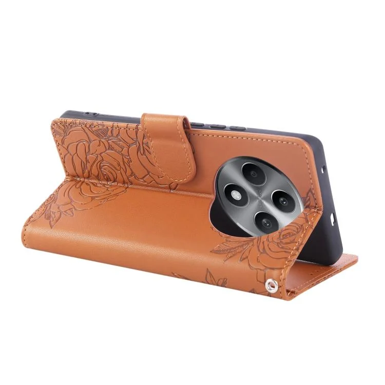 EDA007809420A_4.webp Rose Flower Embossed 3-Card Slots Leather Phone Case, For OPPO Reno12 F 4G / 5G, For OPPO A3 Pro 5G India, For OPPO Reno12 Pro 5G Global, For OPPO Reno12 5G Global - Image 5