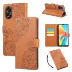 Rose Flower Embossed 3-Card Slots Leather Phone Case, For OPPO A1 5G / A98 5G, For OPPO Find X8 Pro 5G, For OPPO Reno8 T 4G, For OPPO A78 5G
