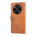 Rose Flower Embossed 3-Card Slots Leather Phone Case, For Redmi 14C 4G, For Redmi Note 13 Pro 4G, For Redmi Note 13 5G, For Redmi Note 13 4G Global - Image 3