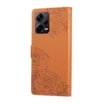 Rose Flower Embossed 3-Card Slots Leather Phone Case, For Redmi Note 12 Pro+, For Redmi Note 12 Pro 5G, For Redmi 11A 4G Global, For Redmi Note 11S 5G / 11T 5G Global - Image 3