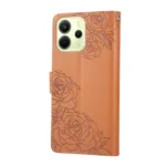 Rose Flower Embossed 3-Card Slots Leather Phone Case, For Redmi Note 14 4G 164.84mm, For Redmi Note 14 Pro 4G, For Redmi Note 14 5G Global, For Redmi Note 14 Pro 5G Global - Image 3