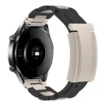 Folding Magnetic Buckle Stainless Steel Rubber Watch Band