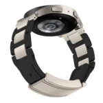 Folding Magnetic Buckle Stainless Steel Rubber Watch Band - Image 4