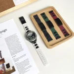 Folding Magnetic Buckle Stainless Steel Rubber Watch Band - Image 3