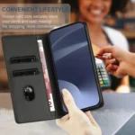 Embossed Multi-functional Wallet Retro Leather Phone Case, For OnePlus 9R, For OnePlus Nord CE - Image 6