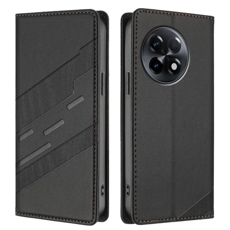 EDA007813611A_1.webp Embossed Multi-functional Wallet Retro Leather Phone Case, For OnePlus 11R, For OnePlus 11 - Image 2