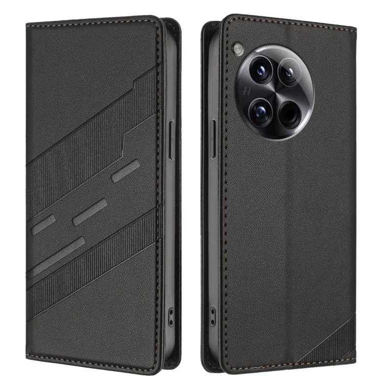 EDA007813612A_1.webp Embossed Multi-functional Wallet Retro Leather Phone Case, For OnePlus 12, For OnePlus Nord CE3 - Image 2