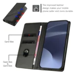 Embossed Multi-functional Wallet Retro Leather Phone Case, For OnePlus 12, For OnePlus Nord CE3 - Image 4