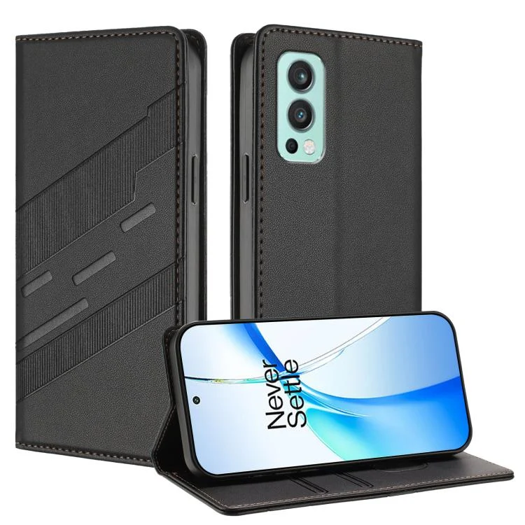 EDA007813615A.webp Embossed Multi-functional Wallet Retro Leather Phone Case, For OnePlus Nord 2, For OnePlus 9 Pro - Image 1