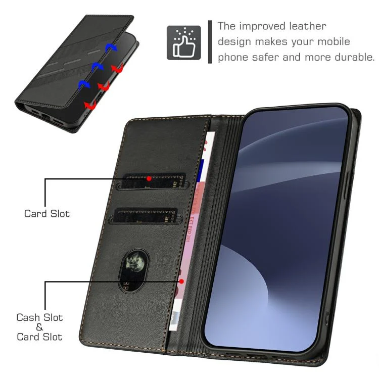 EDA007813625A_3.webp Embossed Multi-functional Wallet Retro Leather Phone Case, For OnePlus Nord N30 SE, For OnePlus 12R - Image 4