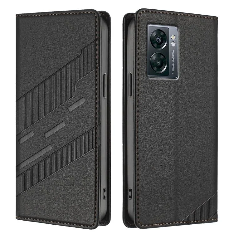 EDA007813626A_1.webp Embossed Multi-functional Wallet Retro Leather Phone Case, For OnePlus Nord N300, For OnePlus 10T - Image 2