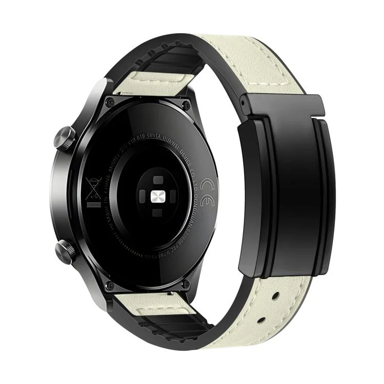 T-Shaped Fold Magnetic Buckle Silicone PU Watch Band