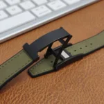 T-Shaped Fold Magnetic Buckle Silicone PU Watch Band - Image 6