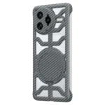 Hollow Carbon Fiber Rotating Bracket MagSafe Phone Case, For Redmi K80 Pro, For Redmi K80, For Redmi K70 / K70 Pro