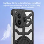 Hollow Carbon Fiber Rotating Bracket MagSafe Phone Case, For Redmi K80 Pro, For Redmi K80, For Redmi K70 / K70 Pro - Image 3