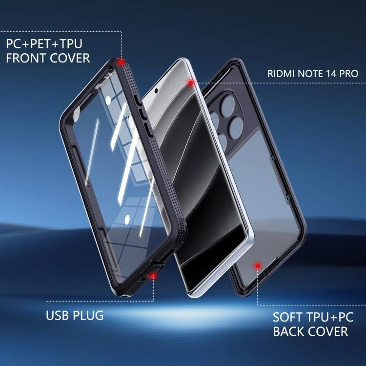 EDA007819101A_4.webp RedPepper Mars Series IP68 Waterproof Phone Case, For Redmi Note 14 Pro 5G - Image 5