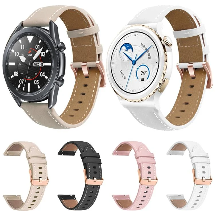 EDA0078242_B1.webp Rose Gold Buckle Leather Watch Band - Image 2