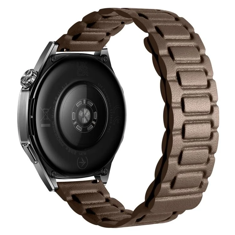 I-shaped Three-piece Leather Magnetic Watch Band