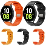 Solid Color Reverse Buckle Fluororubber Watch Band - Image 2