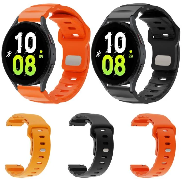 EDA0078297_B1.webp Solid Color Reverse Buckle Fluororubber Watch Band - Image 2