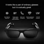 E10 Smart Audio Bluetooth Glasses, Style: Button Style - Image 3