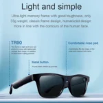 E10 Smart Audio Bluetooth Glasses, Style: Button Style - Image 9