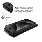 Magnetic Vertical Flip Leather Phone Case with Buckle, For vivo Y04 4G / Y29s 5G - Image 5