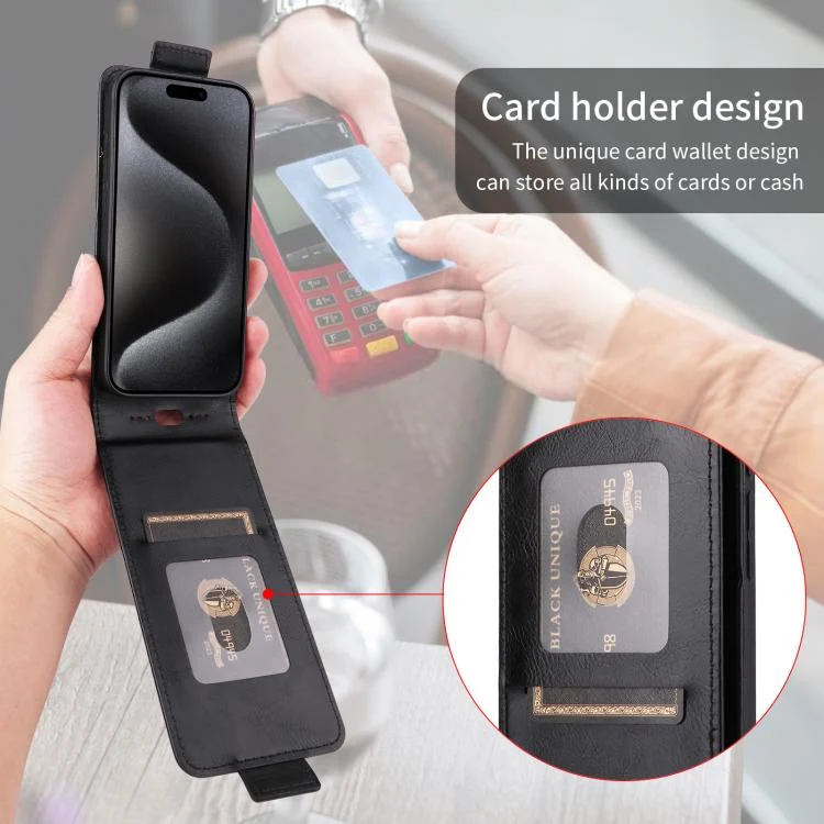 EDA007846206A_6.webp Magnetic Vertical Flip Leather Phone Case with Buckle, For vivo X200 FE / S30 Pro mini, For vivo X200s 5G, For vivo Y300 Pro 5G / iQOO Z10 5G India, For vivo Y39 5G / Y300i... - Image 7