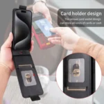 Magnetic Vertical Flip Leather Phone Case with Buckle, For Redmi K80 Ultra, For Redmi A5 4G 173.3mm, For Xiaomi Poco C71 / Redmi A5 4G 171.7mm, For Redmi Note 14S / Note 13 Pro 4G... - Image 7