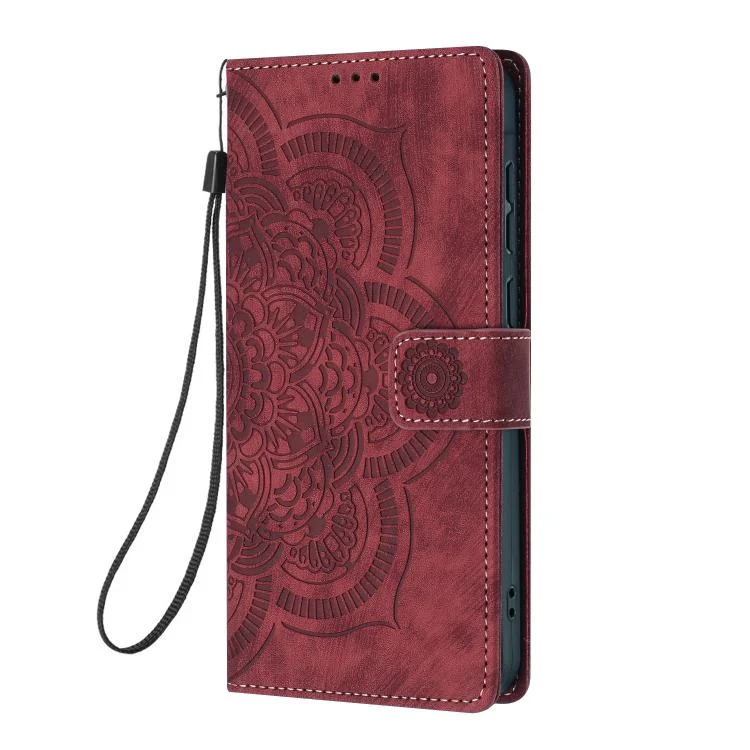 EDA007847903A_1.webp Mandala Embossed Retro Frosted Leather Phone Case, For Xiaomi Poco X5 Pro, For Xiaomi Poco X5 / Redmi Note 12 5G - Image 2
