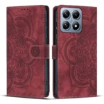 Mandala Embossed Retro Frosted Leather Phone Case, For Xiaomi 14T Pro, For Xiaomi 14T, For Xiaomi Poco M6 Pro 5G / Redmi 12, For Xiaomi 13T / 13T Pro