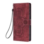 Mandala Embossed Retro Frosted Leather Phone Case, For Xiaomi 14T Pro, For Xiaomi 14T, For Xiaomi Poco M6 Pro 5G / Redmi 12, For Xiaomi 13T / 13T Pro - Image 2