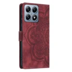 Mandala Embossed Retro Frosted Leather Phone Case, For Xiaomi 14T Pro, For Xiaomi 14T, For Xiaomi Poco M6 Pro 5G / Redmi 12, For Xiaomi 13T / 13T Pro - Image 3