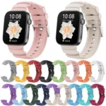 Silver Buckle Silicone Watch Band - Image 2