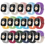 Silver Buckle Silicone Watch Band - Image 3