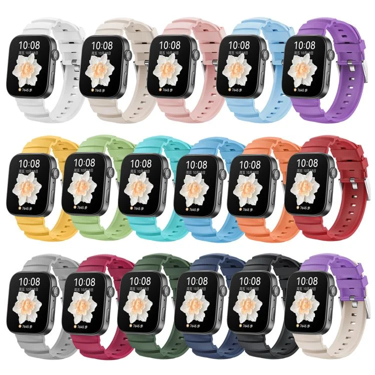 EDA0078591_B2.webp Silver Buckle Silicone Watch Band - Image 3