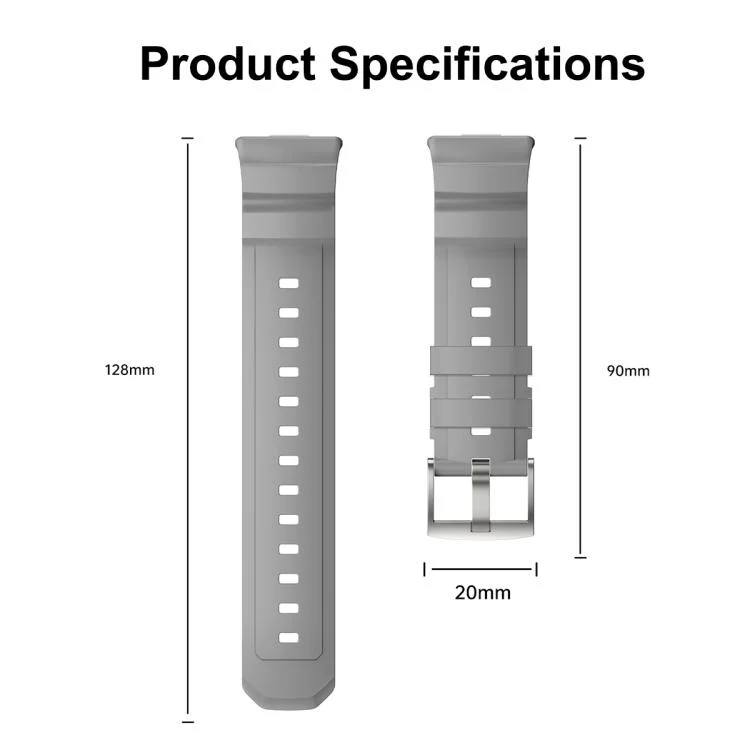 EDA0078591_B3.webp Silver Buckle Silicone Watch Band - Image 4