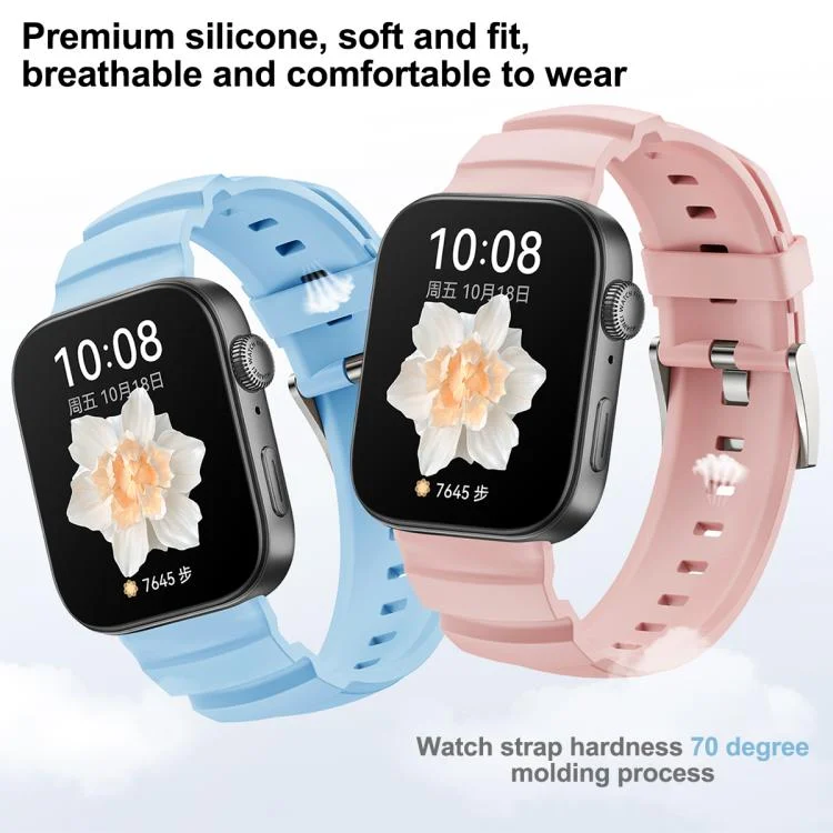 EDA0078591_B4.webp Silver Buckle Silicone Watch Band - Image 5