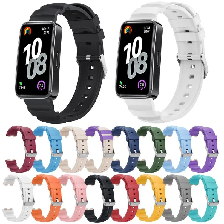 EDA0078595_B1.webp Silver Buckle Silicone Watch Band - Image 2