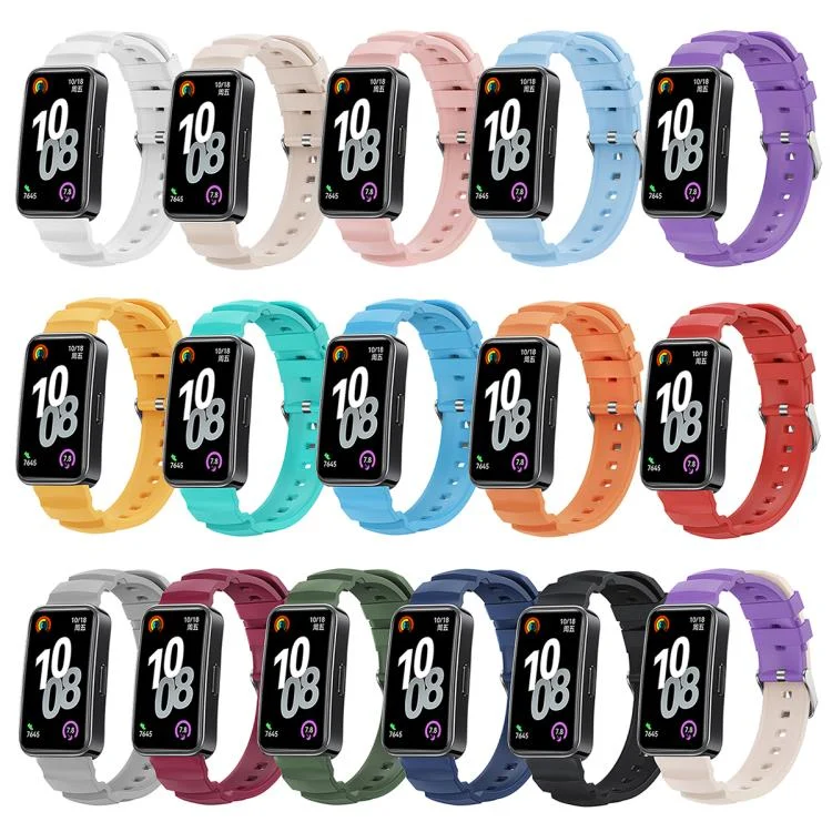 EDA0078595_B2.webp Silver Buckle Silicone Watch Band - Image 3