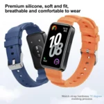 Silver Buckle Silicone Watch Band - Image 5
