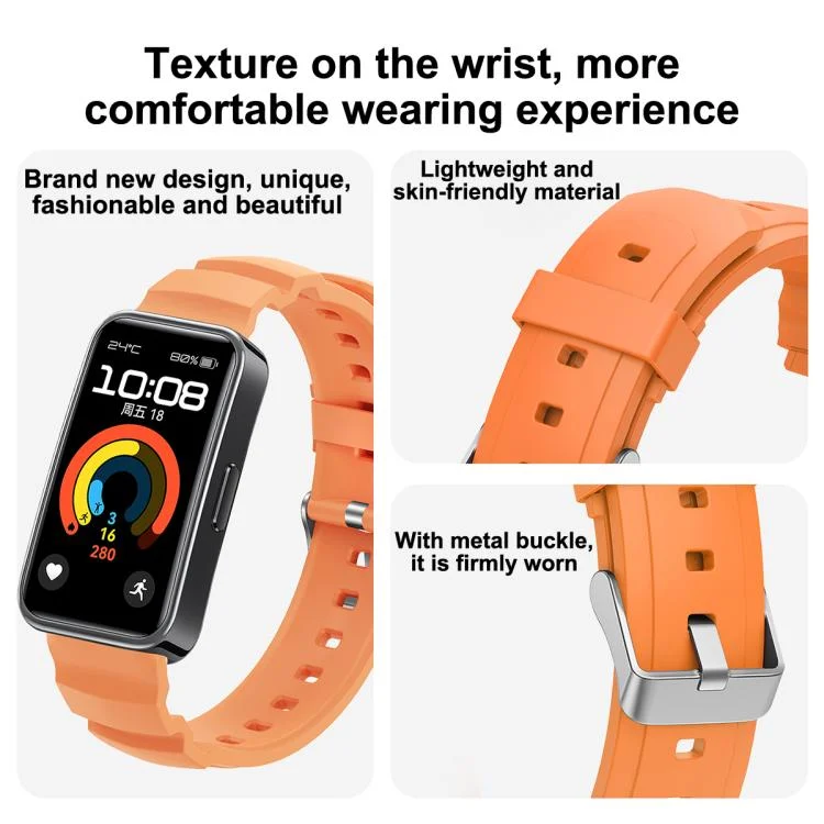 EDA0078595_B6.webp Silver Buckle Silicone Watch Band - Image 7